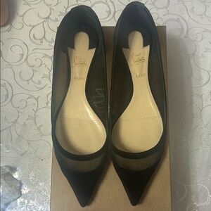 Christian Louboutin Flats, black, size 42 IT